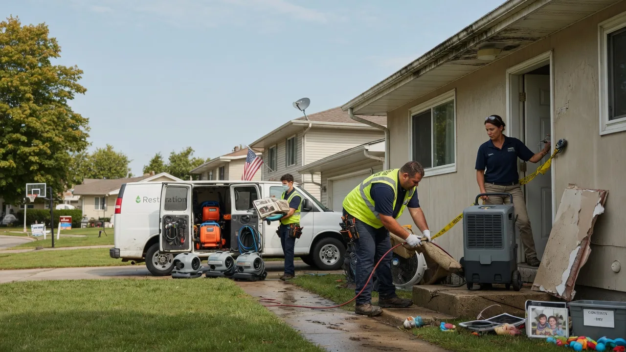 Water Damage Restoration in Crescent City, IL near me